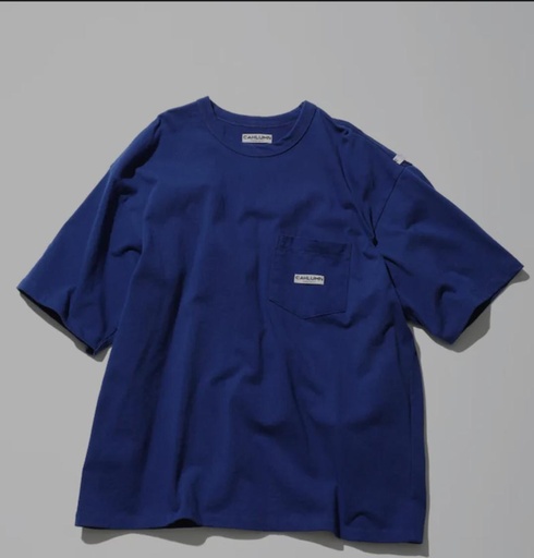 CAHLUMN by A.H Heavy Weight Jersey S/S Pocket Tee | Blue 